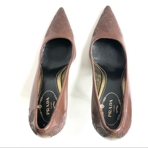 Prada Milano made in Italy pump brown size 36 - Picture 2 of 9